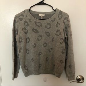 Joie leopard cheetah print sweater